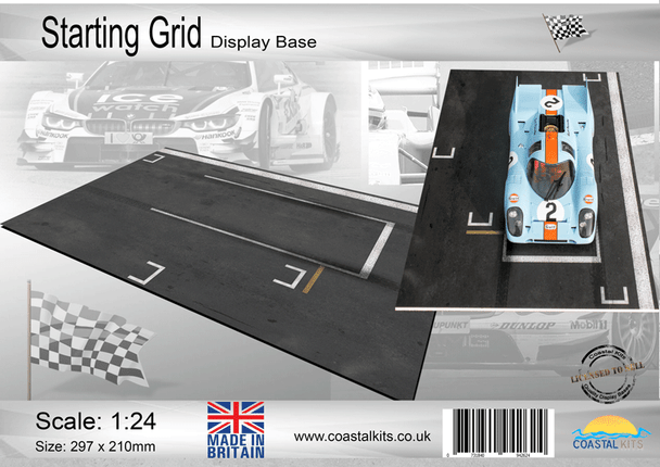 Coastal Kits CKS056-24 - 1:24 Scale Starting Grid Display Base