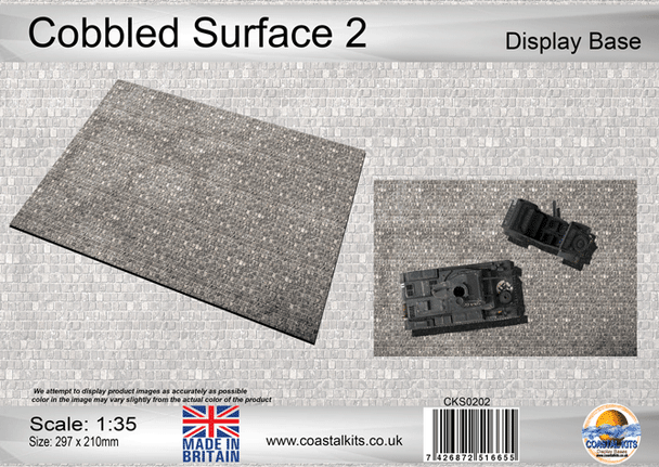 Coastal Kits CKS0202 - 1:35 Scale Cobbled Surface 2 Display Base