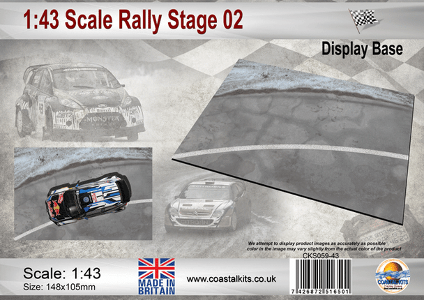Coastal Kits CKS059-43 - 1:43 Scale Rally Stage 02 Display Base