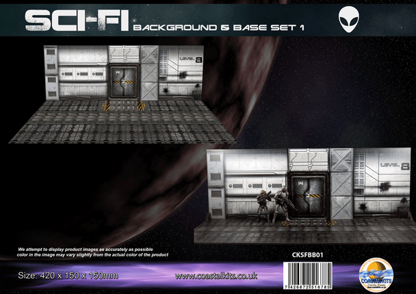 Coastal Kits CKSFBB01 - SciFi Base & Background Set 1