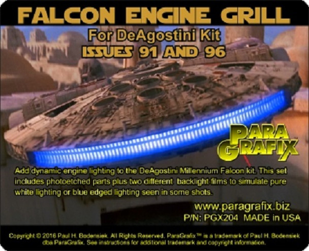 Paragrafix PGX204 - 1/43 DeAgostini Millennium Falcon Engine Grill