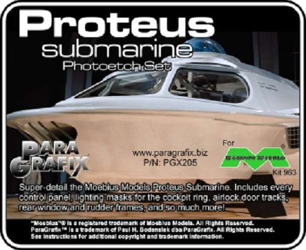 Paragrafix PGX205 - 1/32 Proteus Photoetch Set For Moebius 963