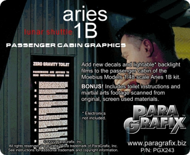 Paragrafix PGX243 - 1/48 Aries 1B Passenger Cabin Graphics