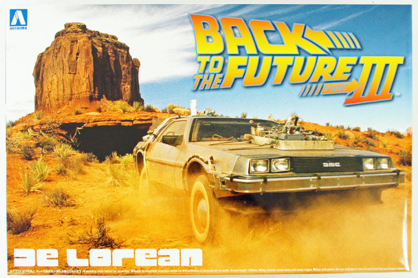 1/24 Back to the Future Part 3 Delorean With Railroad track Plastic Model Kit