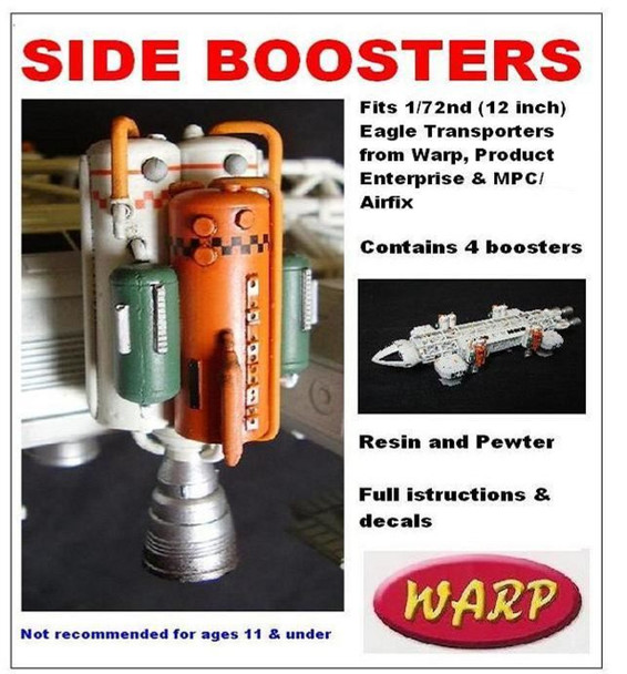 Warp Models WARP-SB – 1/72 Space 1999 Eagle Transporter Side Boosters Kit