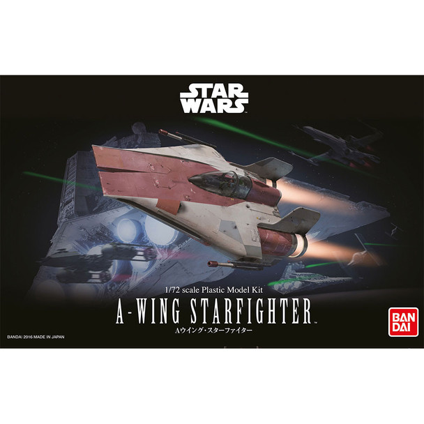 Bandai Hobby BAN206320 1/72 A-Wing Starfighter Star Wars Model Kit