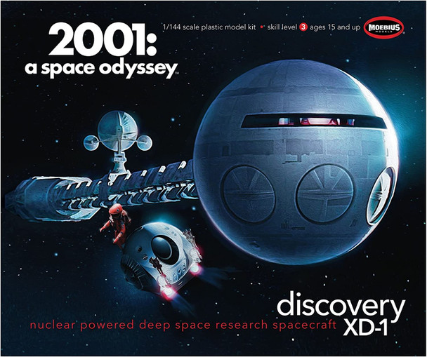 Moebius Models 2001-3 - 1:144 2001 A Space Odyssey Discovery Spacecraft Model Kit