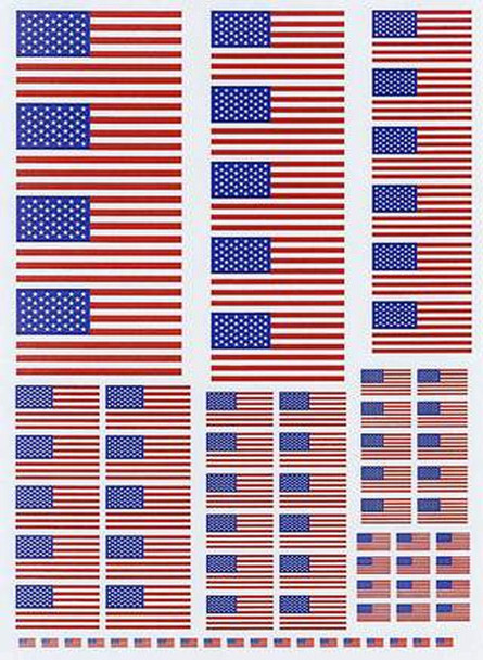 VUSA01MULTI - USA Stars & Stripes Vinyl detailing sheet