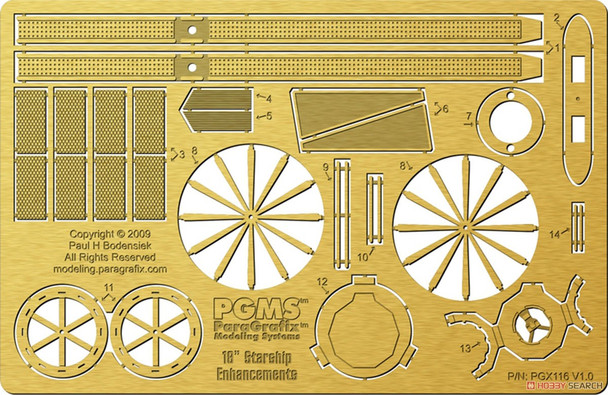 Paragrafix PGX116 - 1:650 18inch Enterprise Accurizing Set FOR KIT: AMT610 & Classic (S951 and 6676) + AMT695 (Reliant)