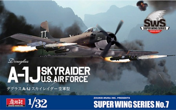 Super Wing Series 07 - 1/32 DOUGLAS A-1J SKYRAIDER U.S.AIR FORCE MODEL KIT