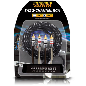 Sundown Audio SAZ 2CH RCA Hi-Fi 17ft Sundown Audio SAZ 2CH RCA Hi-Fi 17ft