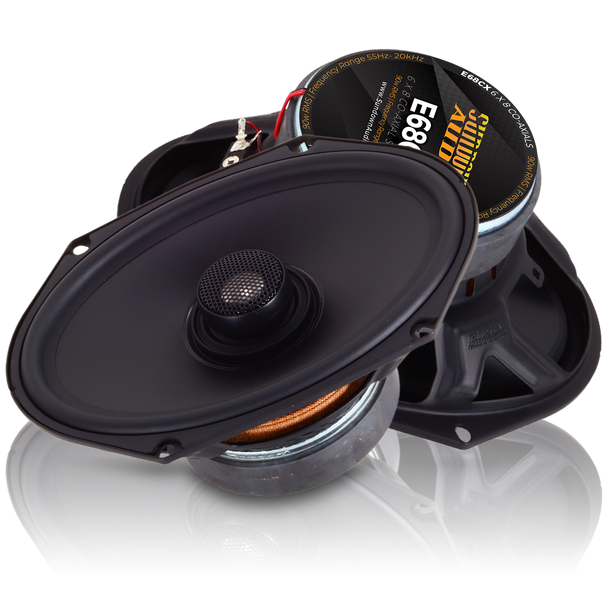 Sundown Audio - E-68CX Coaxial Speakers 6"x 8" (Pair)