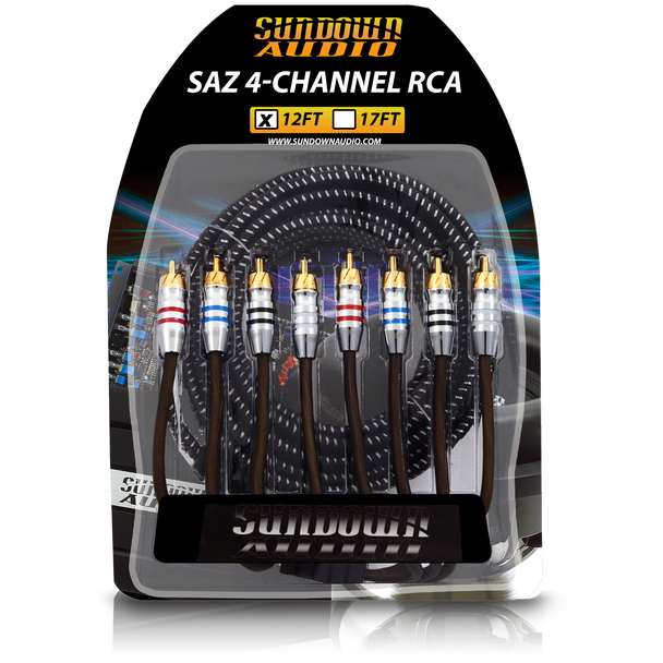 Sundown Audio SAZ 4CH RCA Hi-Fi 12ft