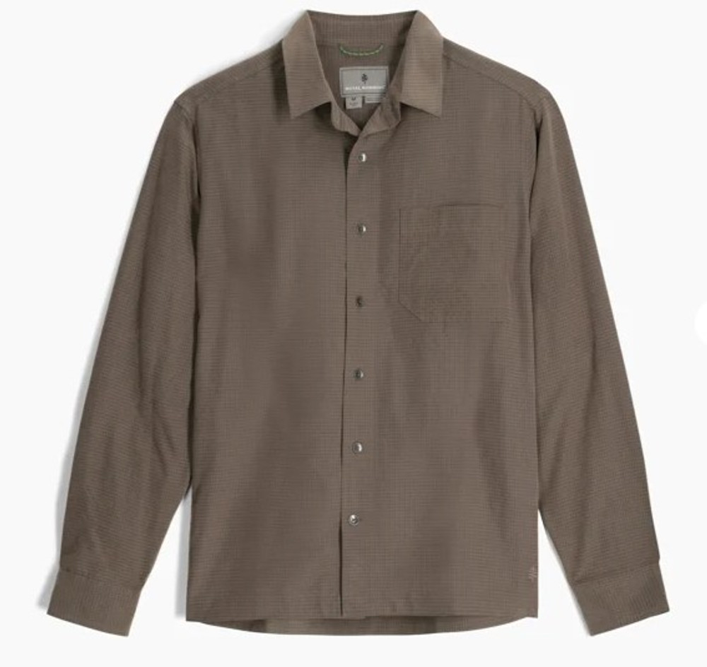 Royal Robbins Men's Desert Pucker Dry Shirt: Everglade Royal Robbins Men's Desert Pucker Dry Shirt: Everglade
