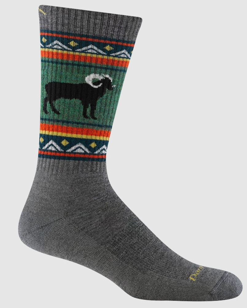 Darn Tough Men's 1980 Van Grizzle Boot Sock: Grey Darn Tough Men's 1980 Van Grizzle Boot Sock: Grey