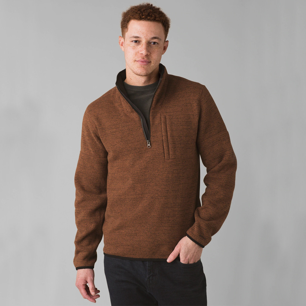 PRANA MEN'S TRI THERMAL 1/4 ZIP PRANA MEN'S TRI THERMAL 1/4 ZIP