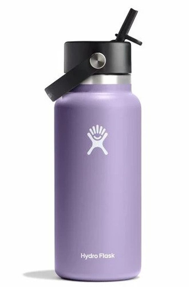 Hydro Flask 32oz. Wide Flex With Straw Cap: Moonshadow Hydro Flask 32oz. Wide Flex With Straw Cap: Moonshadow