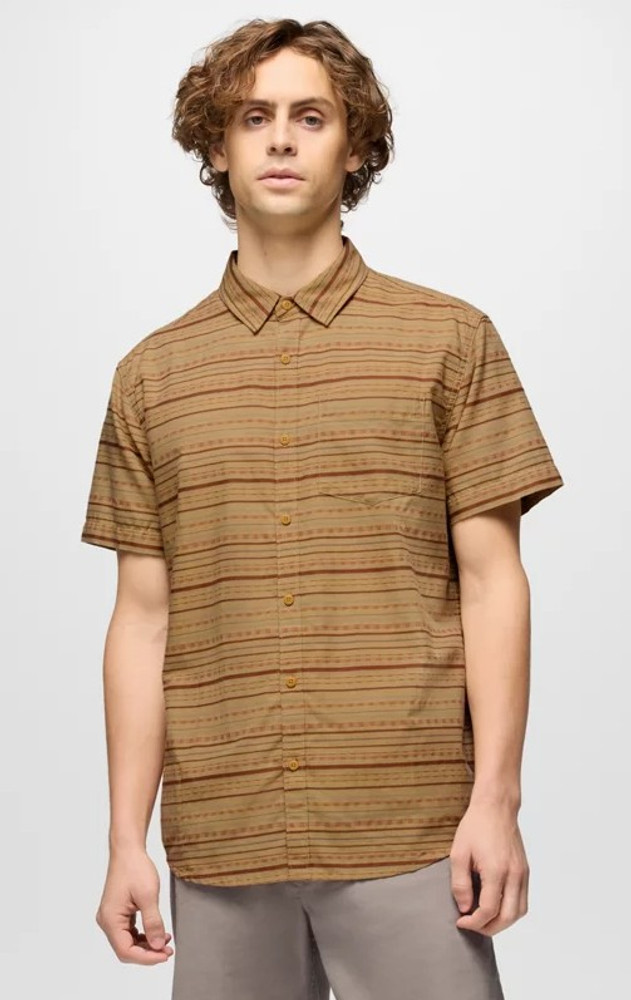 Prana Men's Groveland Short Sleeve Shirt: Pollen Prana Men's Groveland Short Sleeve Shirt: Pollen