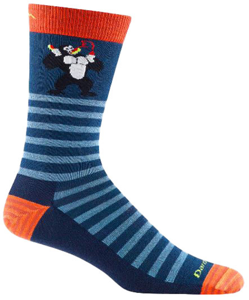 Darn Tough Men's 6066 Animal Haus Crew: Dk Teal Darn Tough Men's 6066 Animal Haus Crew: Dk Teal
