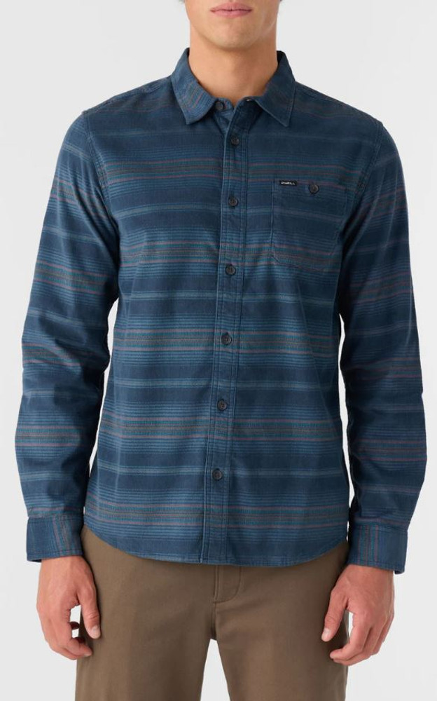 O'Neill Men's Caruso Stripe Cord Shirt: Midnight  Navy