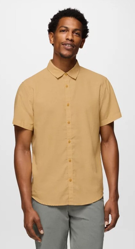 Prana Men's Lindores Short Sleeve Shirt: Pollen Prana Men's Lindores Short Sleeve Shirt: Pollen