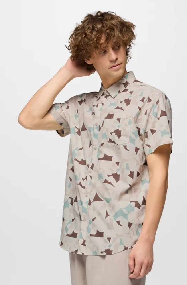 Prana Men's Stimmersee Shirt: Almond Edamame Prana Men's Stimmersee Shirt: Almond Edamame