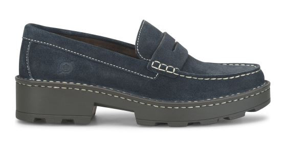 Navy  Suede