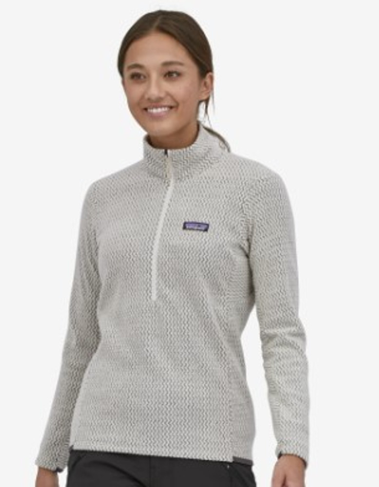 Patagonia Women's R1 Air Zip Neck Top: Wool White Patagonia Women's R1 Air Zip Neck Top: Wool White