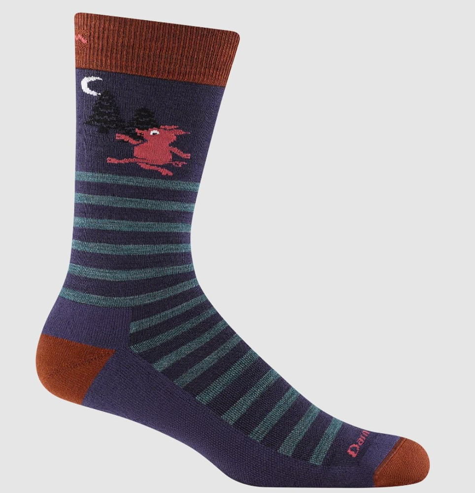 Darn Tough Men's 6096 Lightweight Wild Life Crew Sock: Blackberry Darn Tough Men's 6096 Lightweight Wild Life Crew Sock: Blackberry