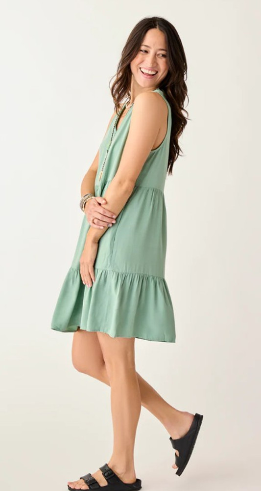 Carve Designs Women's Nellie Linen Dress: Haze Carve Designs Women's Nellie Linen Dress: Haze
