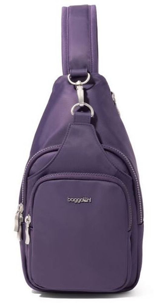 Baggallini Central Park Sling: Deep Grape