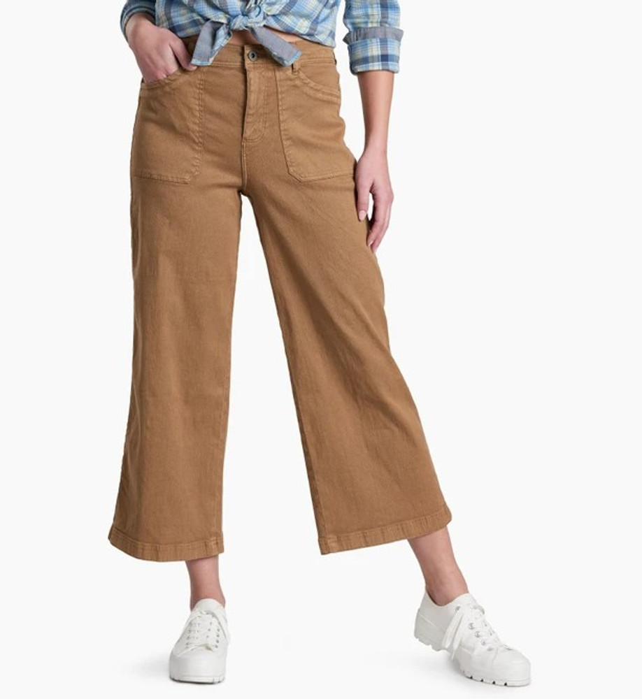 Kuhl Women's Seaboard Crop Wide Leg Pant: Sawdust Kuhl Women's Seaboard Crop Wide Leg Pant: Sawdust