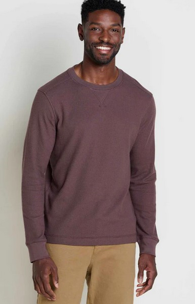 Toad & Co Men's Framer II Long Sleeve Crew Shirt: Raisin Toad & Co Men's Framer II Long Sleeve Crew Shirt: Raisin