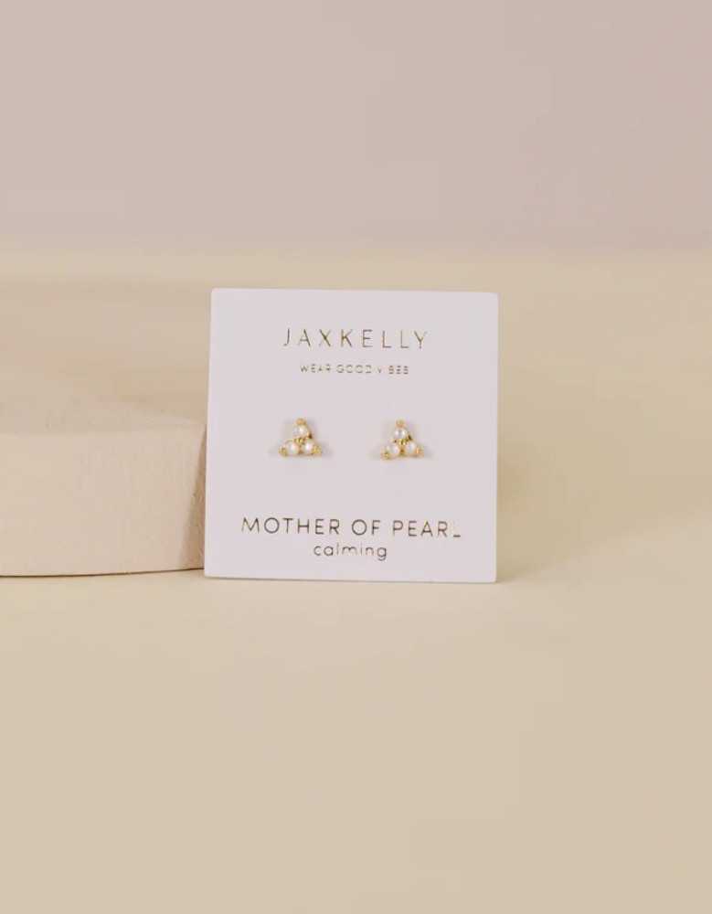 JAX K TRIO CLUSTER GOLD EARRNG JAX K TRIO CLUSTER GOLD EARRNG