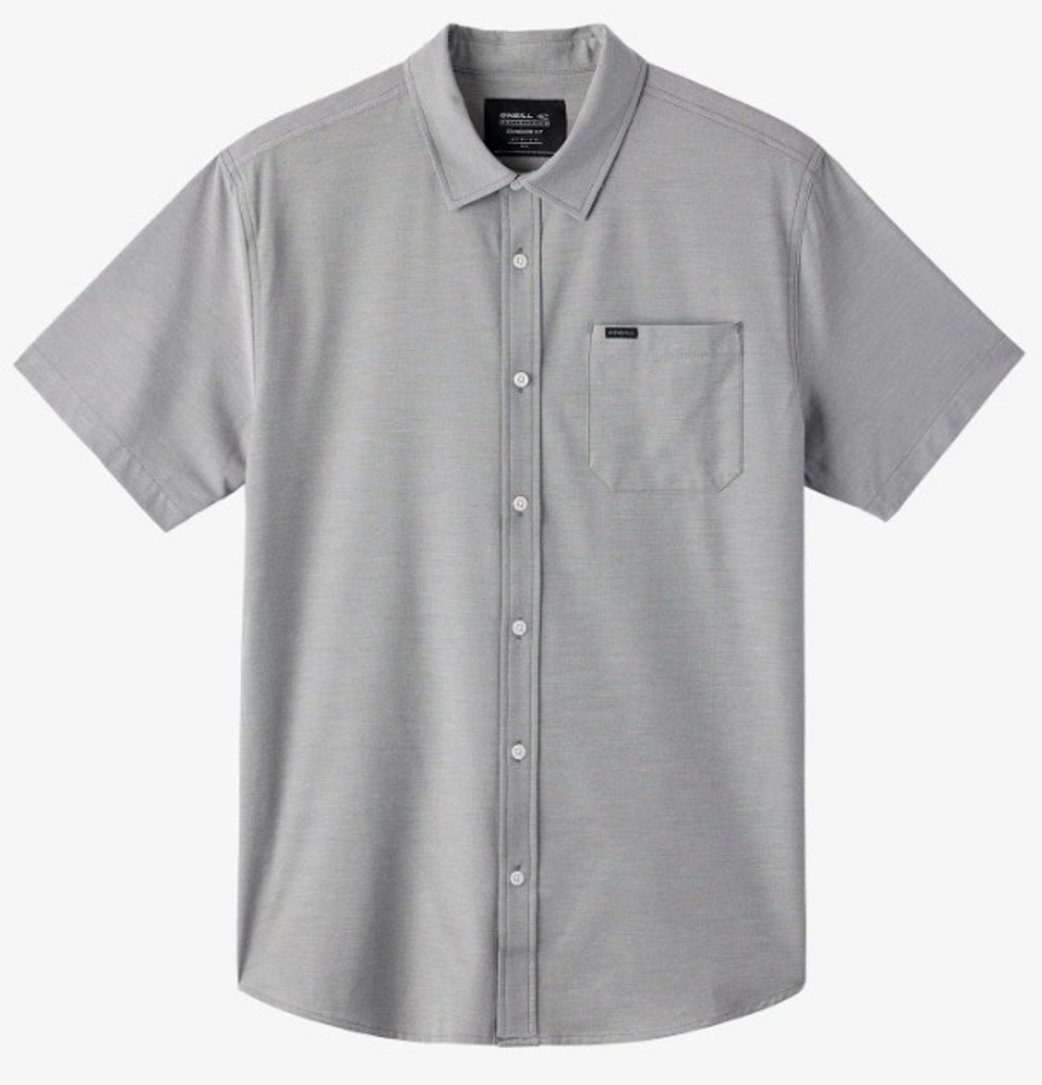 O'Neill Men's Lt Check Hybrid Shirt: Graphite O'Neill Men's Lt Check Hybrid Shirt: Graphite