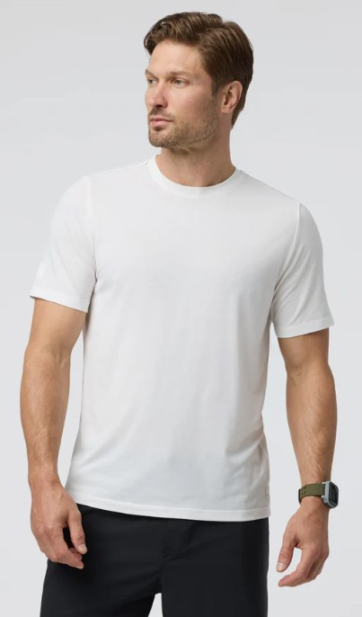 Vuori Men's Current Tech Tee: White