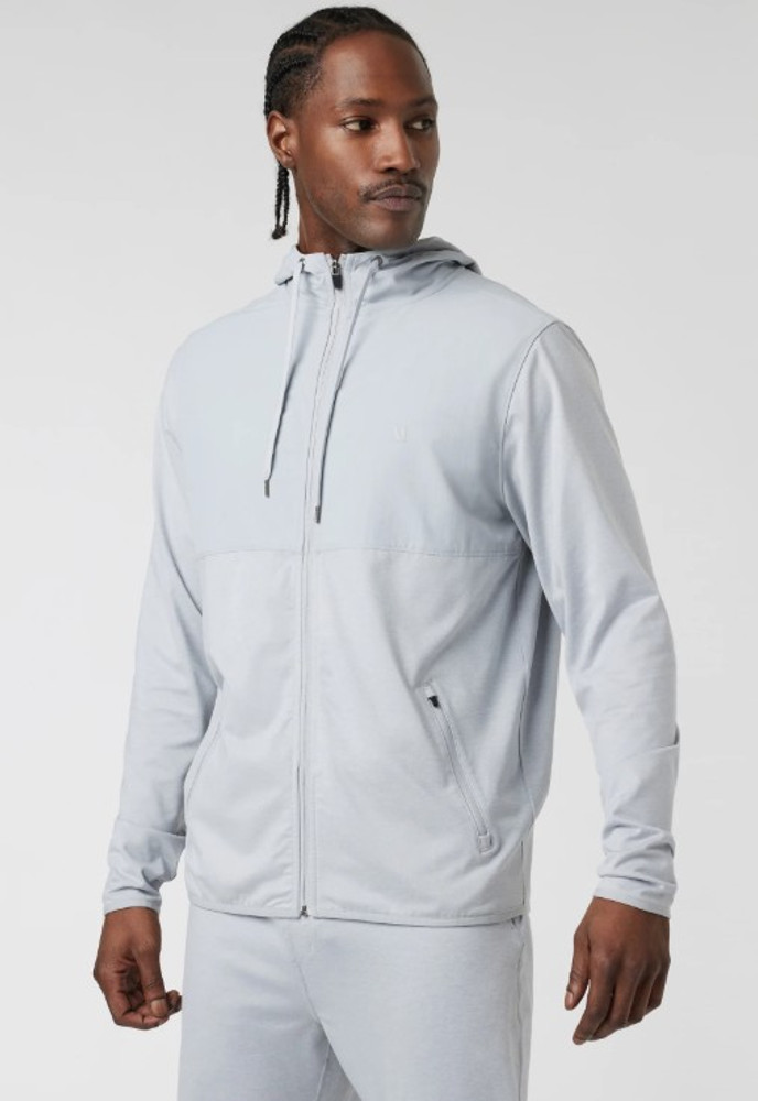 Vuori Men's Sunday Element Jacket: Platinum Heather Vuori Men's Sunday Element Jacket: Platinum Heather