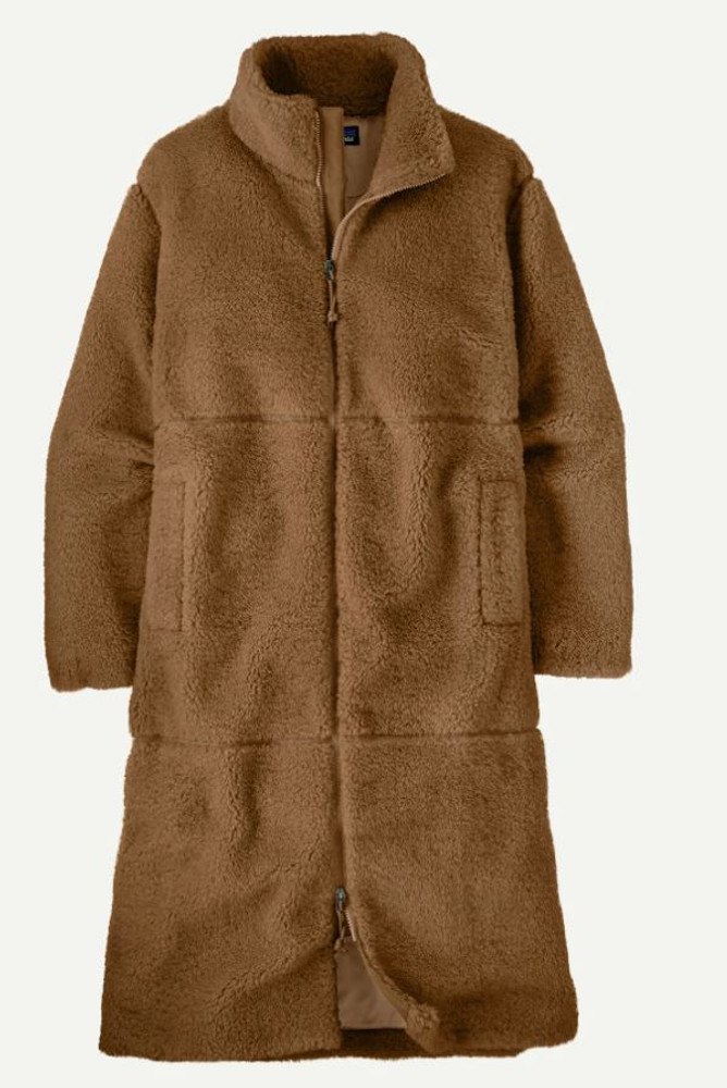 Patagonia Women's Lonesome Mesa Long Coat: Deer Brown