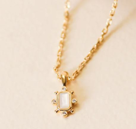 Gold with Mother of Pearl