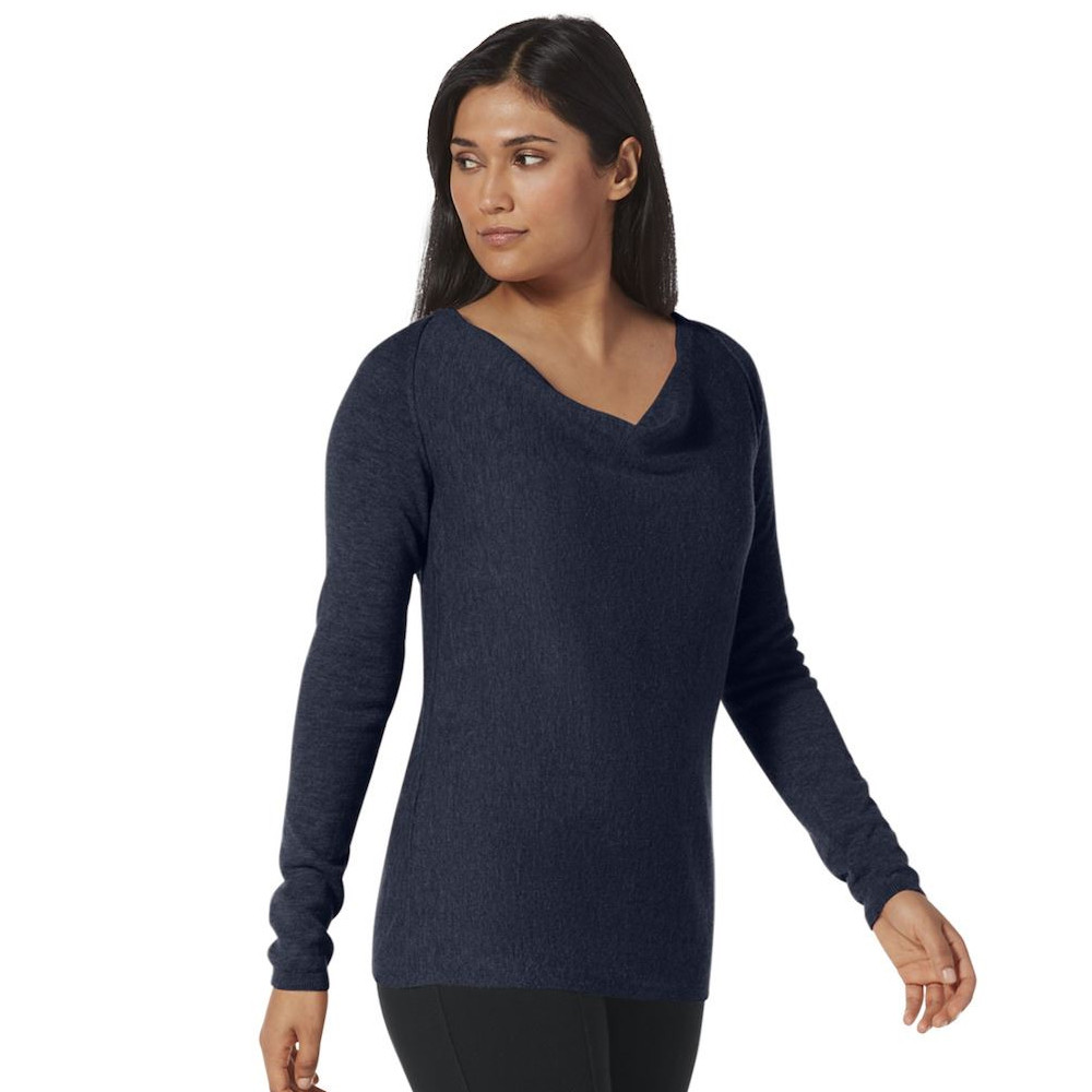royal blue cowl neck sweater
