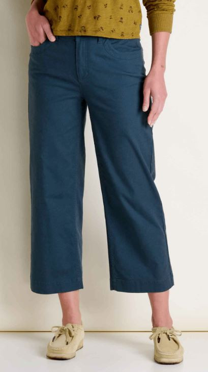 パンツ UND. OUT SEAM WIDE PT Toad & Co Women's Earthworks Wide Leg Pant