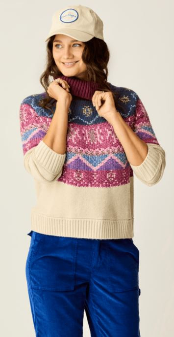 Carve Women's Neve Fairisle Turtleneck - Roam Vermont