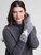 Claudia Nicole Cashmere & Angora Star 3-in-1 Gloves: Flagstone