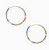 Altiplano Beaded Hoop Earrings: Multi Bronze Altiplano Beaded Hoop Earrings: Multi Bronze