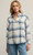 Z Supply Women's River Plaid Button Up: Vintage Indigo