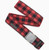 ARCADE PLAID BELT: Black Burnt
