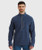 Sherpa Men's Rolpa Eco 1/4 Zip Top: Rathee Blue Sherpa Men's Rolpa Eco 1/4 Zip Top: Rathee Blue