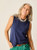 Carve Designs Women's Larisa Hemp Tank: Navy
