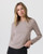 Vuori Women's LS Lux Crew Tee Shirt: Pebble Vuori Women's LS Lux Crew Tee Shirt: Pebble
