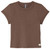 Vuori Women's Short Sleeve Halo Baby Tee: Chocolate Milk Heather Vuori Women's Short Sleeve Halo Baby Tee: Chocolate Milk Heather